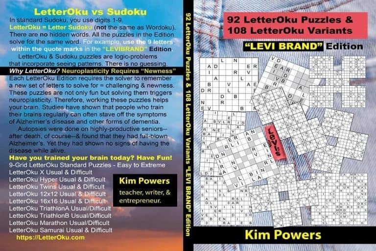 92 LetterOku & 108 Variants LeviBrand Edition | Letter Sudoku Puzzles